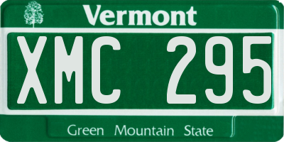 VT license plate XMC295