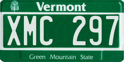 VT license plate XMC297