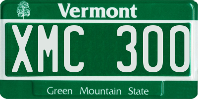 VT license plate XMC300
