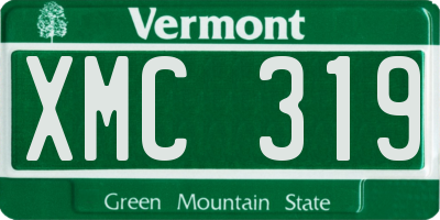 VT license plate XMC319