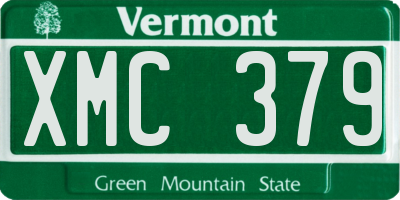 VT license plate XMC379