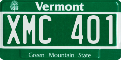 VT license plate XMC401