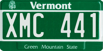VT license plate XMC441
