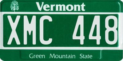 VT license plate XMC448