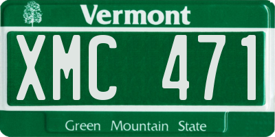 VT license plate XMC471