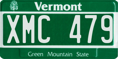 VT license plate XMC479
