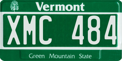 VT license plate XMC484
