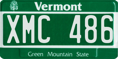VT license plate XMC486
