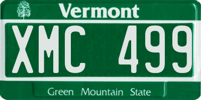 VT license plate XMC499