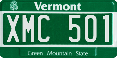 VT license plate XMC501