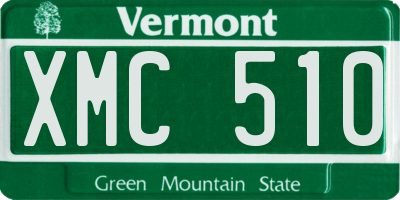 VT license plate XMC510