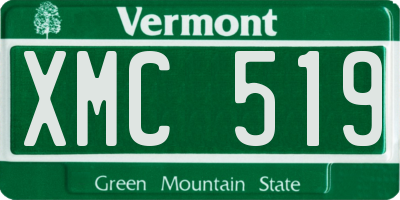 VT license plate XMC519