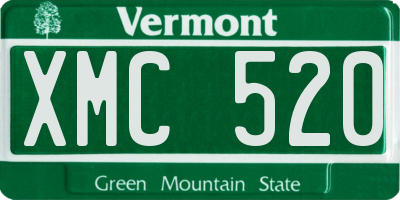 VT license plate XMC520