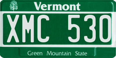VT license plate XMC530