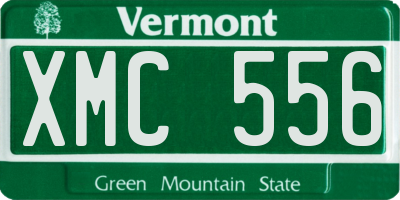 VT license plate XMC556