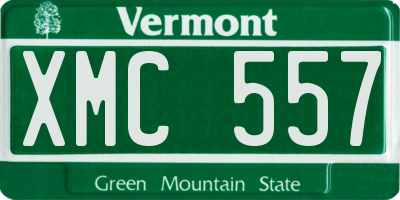 VT license plate XMC557