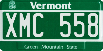 VT license plate XMC558
