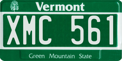 VT license plate XMC561