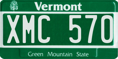 VT license plate XMC570