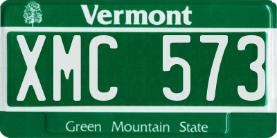 VT license plate XMC573