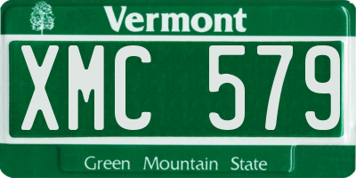 VT license plate XMC579