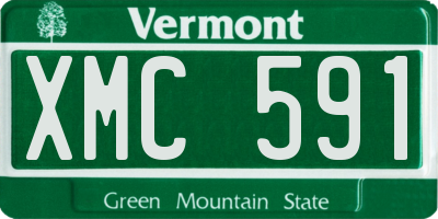 VT license plate XMC591