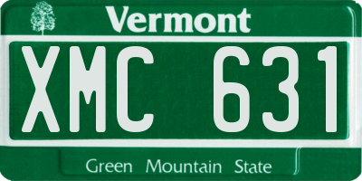 VT license plate XMC631