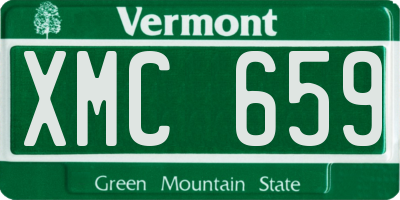 VT license plate XMC659
