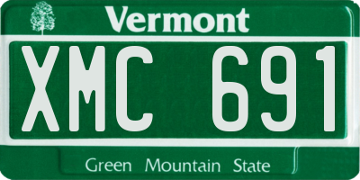 VT license plate XMC691