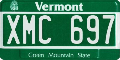 VT license plate XMC697