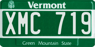 VT license plate XMC719