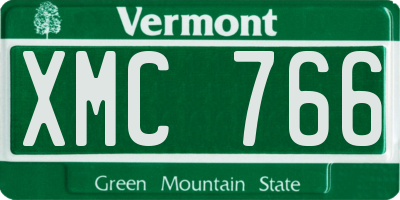 VT license plate XMC766