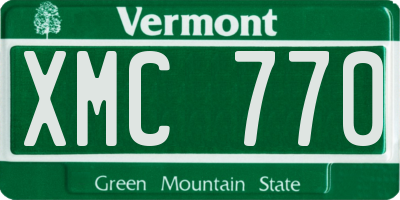 VT license plate XMC770