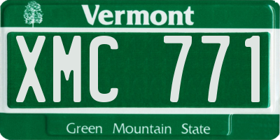 VT license plate XMC771