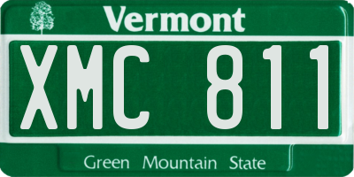 VT license plate XMC811