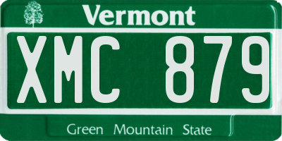 VT license plate XMC879
