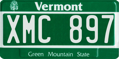 VT license plate XMC897