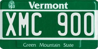 VT license plate XMC900