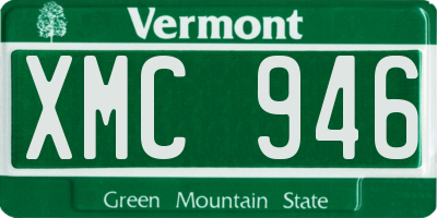 VT license plate XMC946