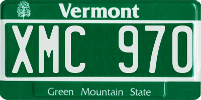 VT license plate XMC970