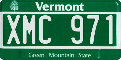 VT license plate XMC971