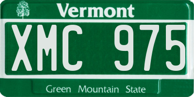 VT license plate XMC975
