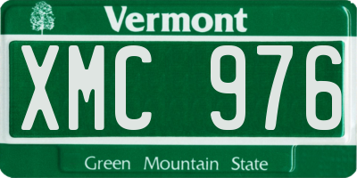 VT license plate XMC976