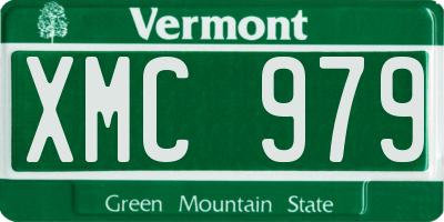 VT license plate XMC979