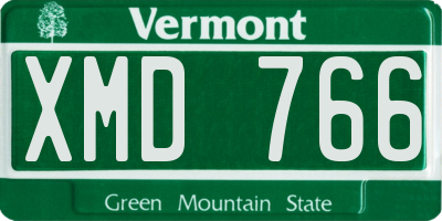 VT license plate XMD766