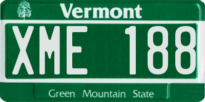 VT license plate XME188