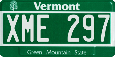 VT license plate XME297