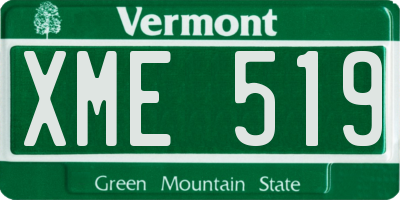 VT license plate XME519