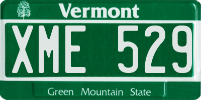 VT license plate XME529