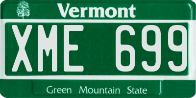VT license plate XME699